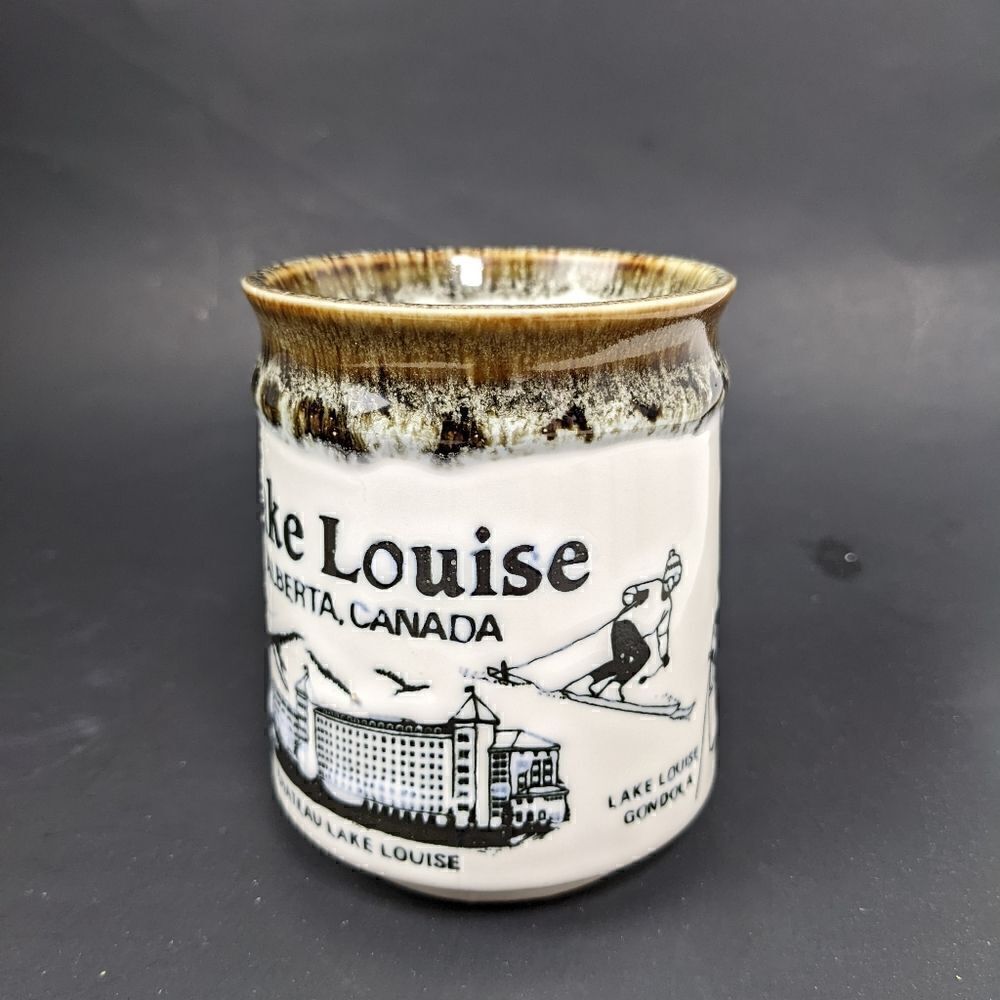 Lake Louise ceramic mug retro - Picture 2 of 6